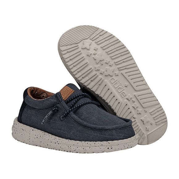 Hey dude, toddler boys Wally washed canvas loafer size‎ TD 5 navy nwt - Picture 5 of 7